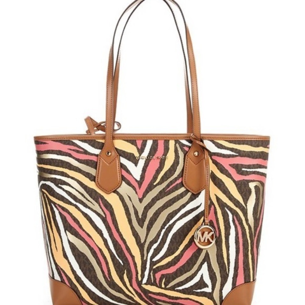 Michael Michael Kors Signature Zebra Eva Large Tote